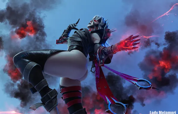 Picture ass, model, women, cosplay, pale, Malice, video game girls, Lady Melamori