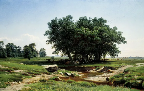 Picture, Shishkin, In the shadows