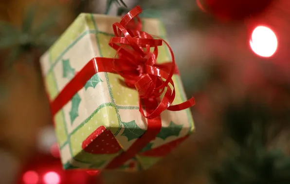 Holiday, box, gift, new year, new year, packaging, holiday