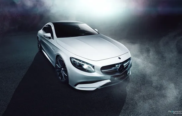 Mercedes-Benz, Car, Front, AMG, Coupe, White, S63, Ligth