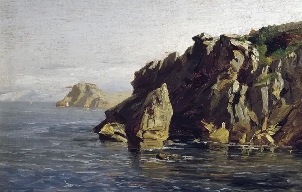 Landscape, picture, Carlos de Haes, The Rocks Of Santa Catalina