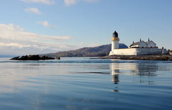 Picture sea, landscape, lighthouse