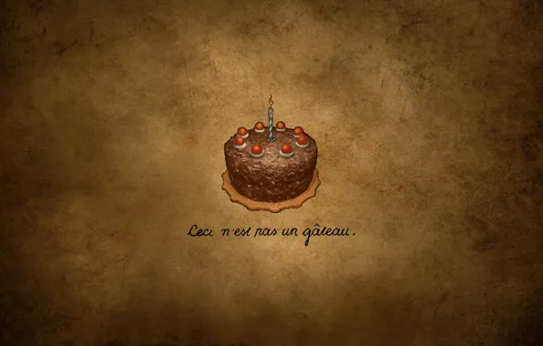 Background, the inscription, cake, candle, cake, chocolate