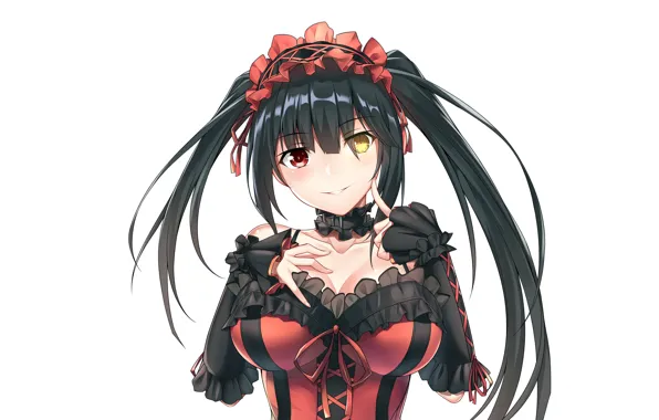 Girl, sexy, cleavage, long hair, boobs, anime, beautiful, pretty
