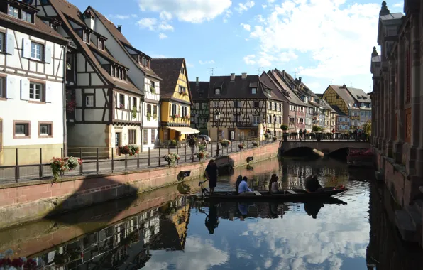 Picture France, Home, Channel, Building, Bridge, France, The bridge, Colmar