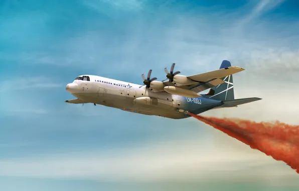 Flight, the plane, military transport, Hercules, LM-100J