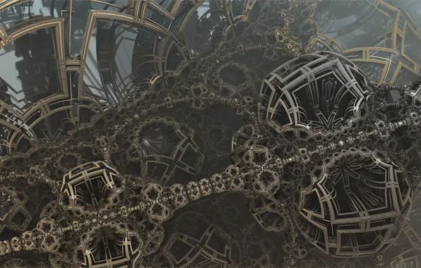 Network, form, 3D graphics