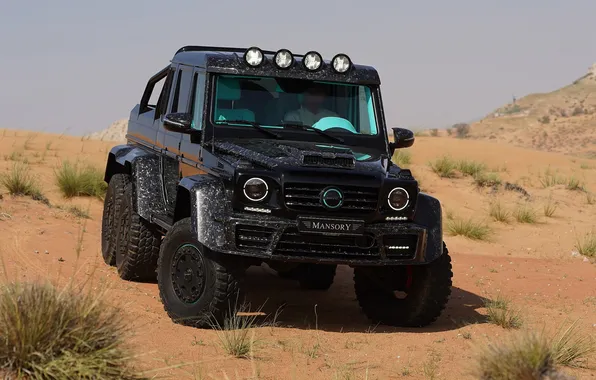 Mercedes, pickup, Mansory, AMG, 6x6, 2015, G 63, Gronos