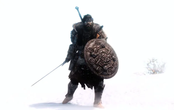 Background, sword, warrior, shield