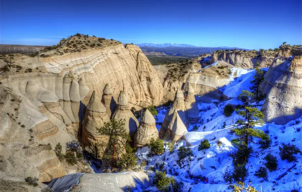 New Mexico, Rock-Tents, Porridge-Katuwe, cone, Tent Rocks, tent rocks