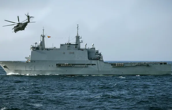 Exercises, Galicia, Spanish Navy, Amphibious helicopter transport dock, L51