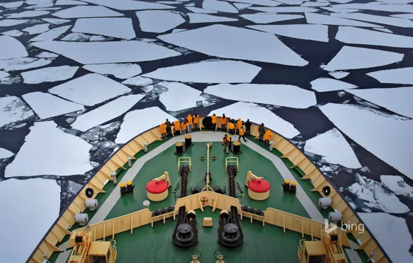 Ice, sea, ship, icebreaker