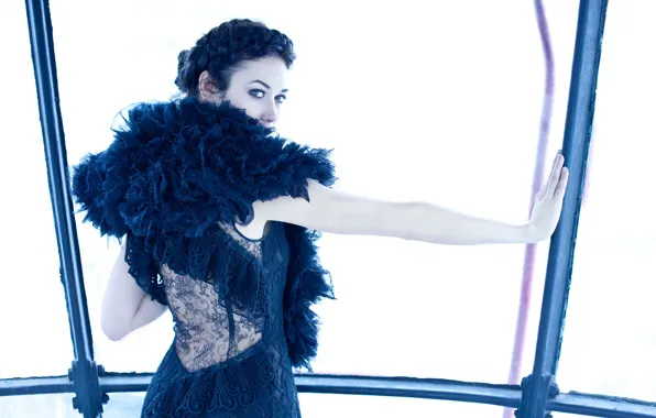 Look, pose, model, makeup, dress, actress, brunette, hairstyle