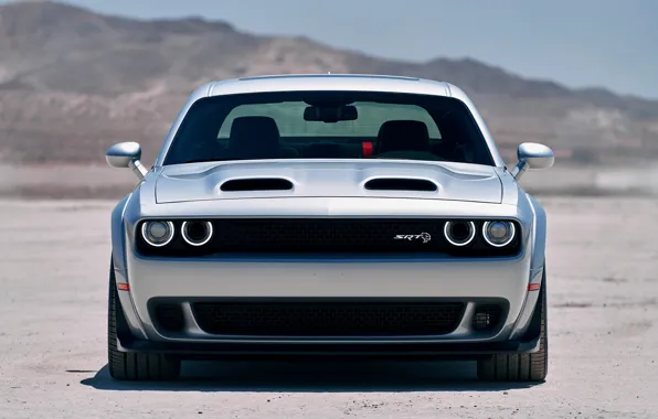 Dodge, Challenger, front view, Hellcat, SRT, Widebody, 2019, Redeye