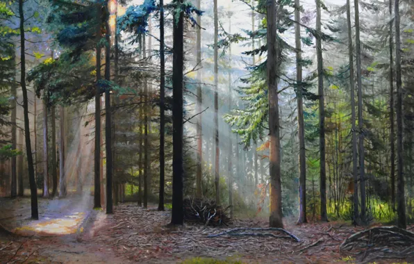 Picture oil, picture, canvas, the artist S. Lutsenko, &quot;the Forgotten trails&quot;