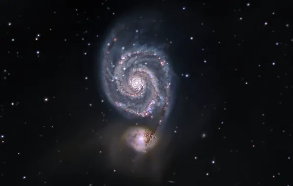 Picture Galaxy, The Dogs Of War, Whirlpool, in the constellation, M51