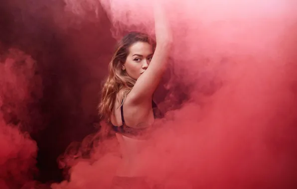 Smoke, underwear, singer, Rita Ora
