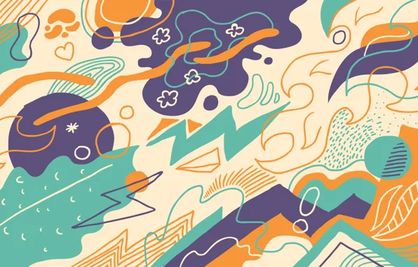 Picture abstraction, background, vector, art