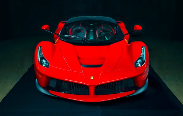 Picture Ferrari, Red, Hot, Power, Front, Color, Supercar, LaFerrari