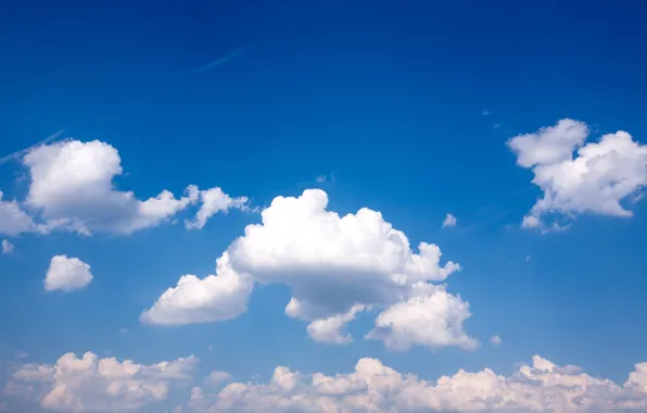 The sky, clouds, spring