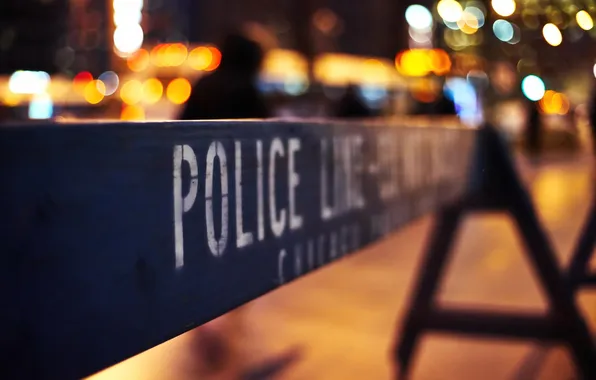 Macro, night, the city, sign