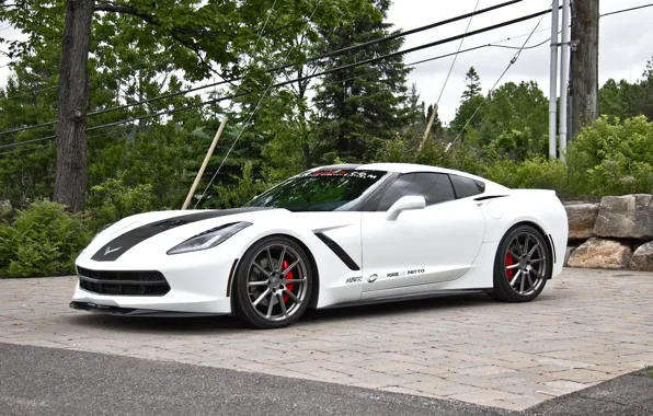 Corvette, Chevrolet, White, Wheels, RB1