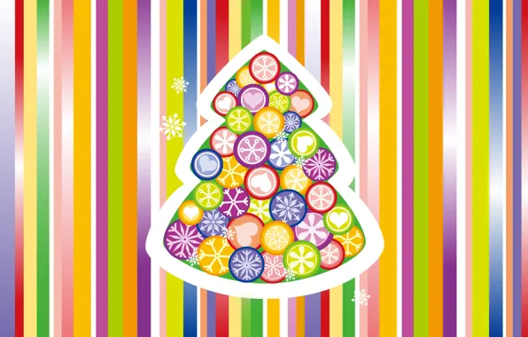 Picture snowflakes, strip, background, holiday, toys, New Year, color, herringbone