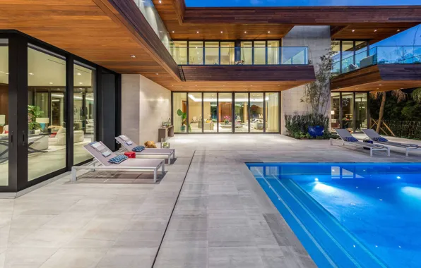 Space, Villa, interior, pool, terrace, outside-inside house, outdore-indore villa, North Bay Road Residence