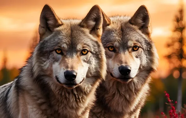Nature, snow, predator, face, animal, wolf, wolves, wildlife