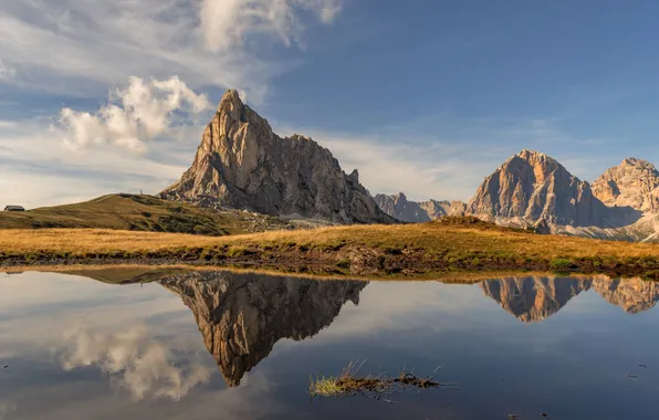 Wallpaper landscape, mountains, lake, reflection for mobile and desktop ...