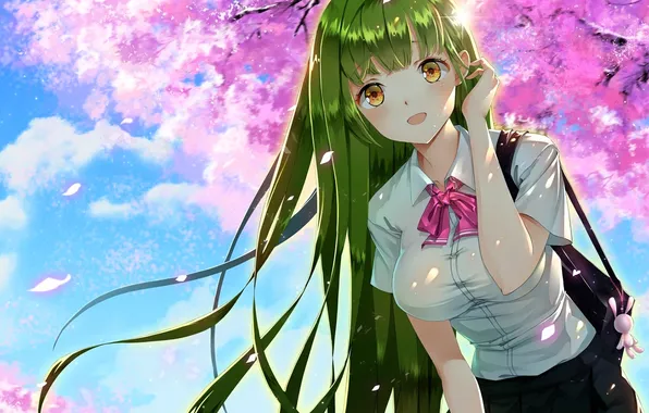 Girl, spring, form