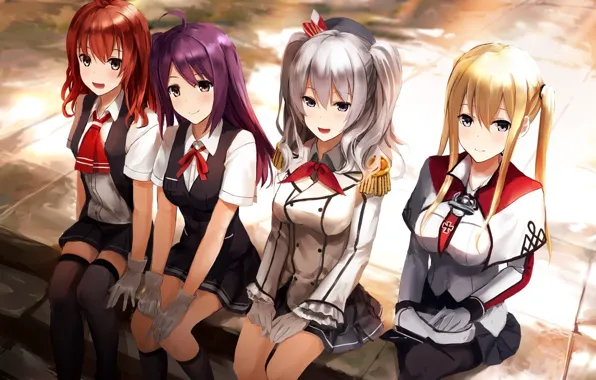 Kawaii, girl, anime, pretty, manga, bishojo, seifuku, student