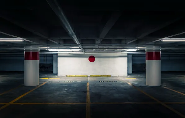 Background, garage, underground Parking