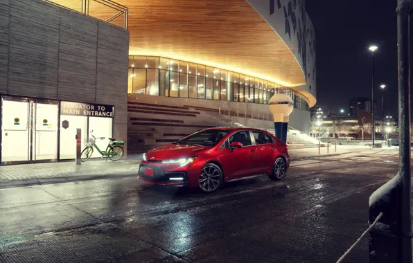 Photo, Red, Sedan, Toyota, Car, Corolla, 2020, XSE