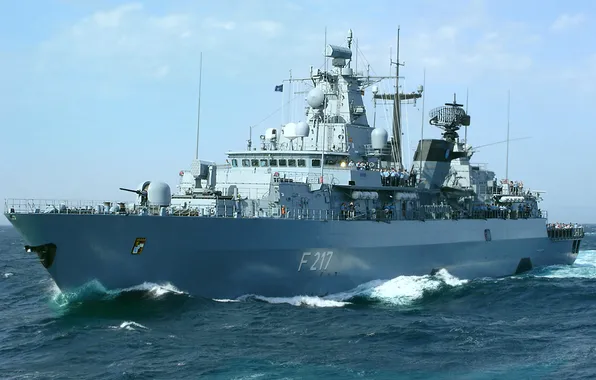 Frigate, The German Navy, F 217, FGS Bayern