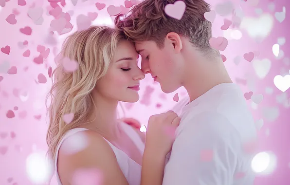 Love, holiday, heart, heart, hearts, heart, Valentine's Day, AI art