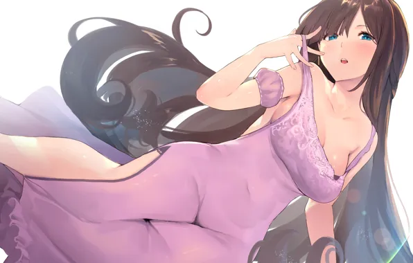 Picture look, girl, nightgown, itsutsuse