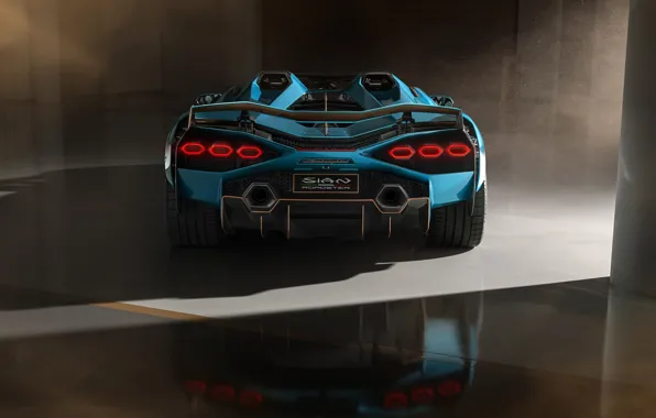 Lamborghini, Lambo, back, exhaust pipe, brake lights, aggressive, impressive, Sian