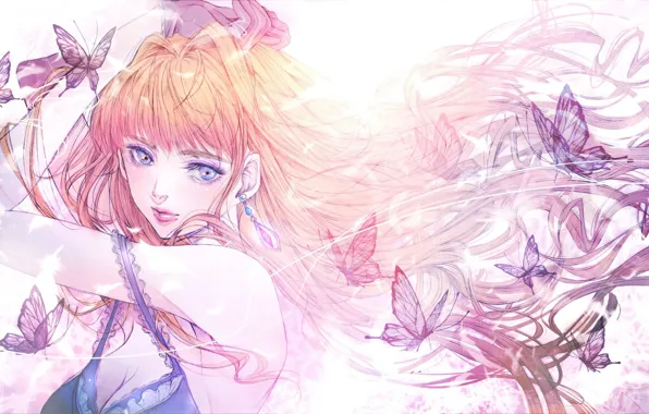 Look, girl, anime, art, Macross Frontier