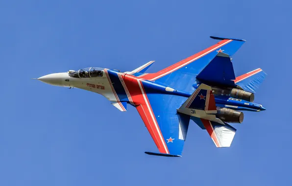 Fighter, flight, Su-30CM, "Russian Knights"
