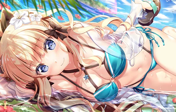 Girl, sexy, long hair, boobs, anime, beautiful, pretty, erotic
