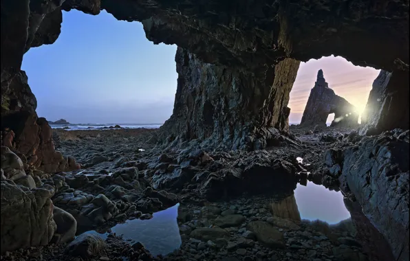 Picture coast, Spain, Asturias, Cadavedo