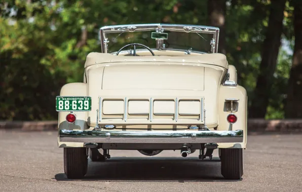 Roadster, rear view, Convertible, Chrysler Custom Imperial