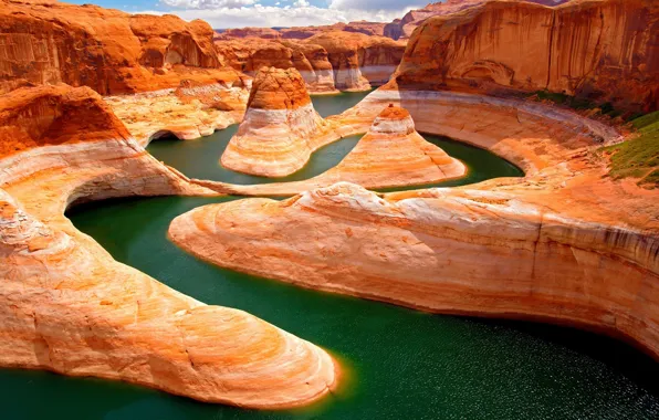 Nature, river, rocks, Apple, 2560x1440, retina, the Grand canyon