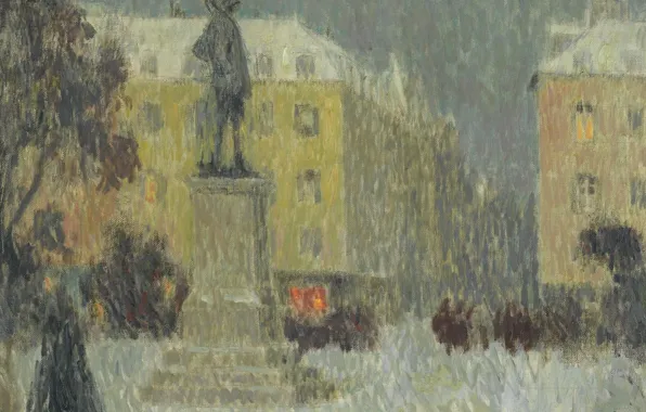Picture, the urban landscape, Henry Le Sedane Products, Henri Le Sidane, Hoche Square. Versailles