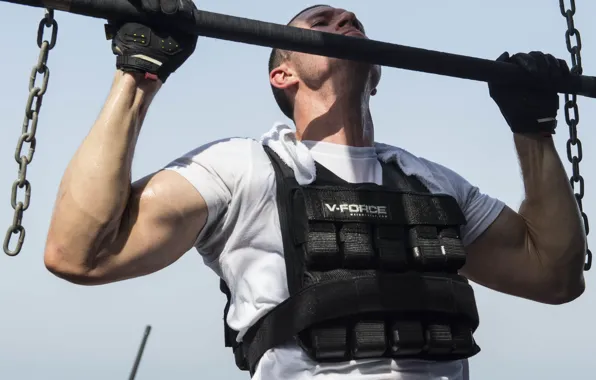 Street, chain, muscle, muscle, training, athlete, the horizontal bar, workout