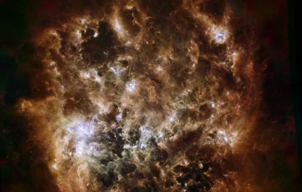 Picture space, stars, the explosion