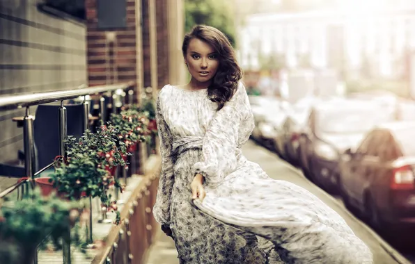 Look, girl, street, dress, gait, Karen Abramyan