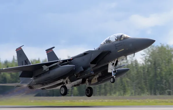 Fighter, The fast and the furious, USAF, Pilot, F-15E Strike Eagle, Chassis, PTB, AIM-120 AMRAAM