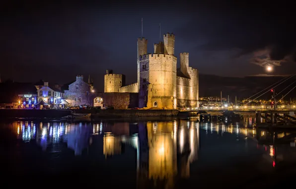 Picture castle, Wales, The Caernarfon Castle